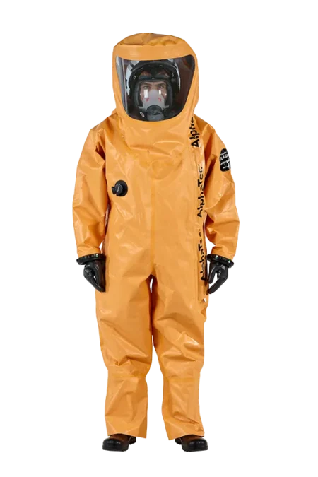 AlphaTec&reg; FLASH Type CV/VP1 Flame retardant, multi-layer, re-usable chemical barrier technology, Type 1 / Level A protection