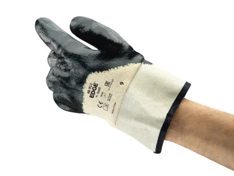 Ansell EDGE&reg; 48-913 Medium-duty, nitrile-coated safety gloves
