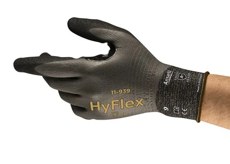Ansell HyFlex&reg; 11-939 Ultralight, fully coated cut-resistant and oil-repellent work gloves