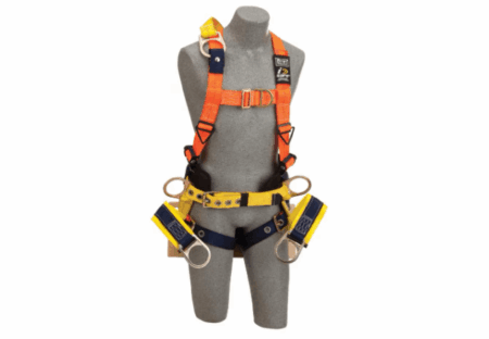 3M&trade; DBI-SALA&reg; Delta&trade; Oil and Gas Climbing/Positioning/Suspension Safety Harness with Board Seat, Hi-Vis Orange
